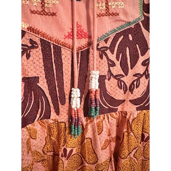 FARM RIO AINIKA MACAW MAXI DRESS Size LARGE - Picture 7 of 9